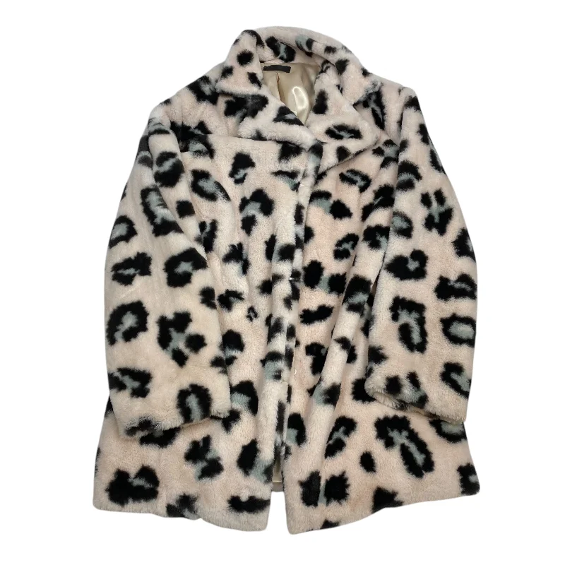 Coat Faux Fur & Sherpa By Janice In Pink, Size: Osfm Boat Shawl Notched