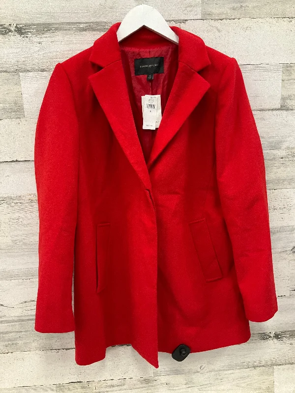 Coat Other By Banana Republic In Red, Size: S Jersey Tulle Batik