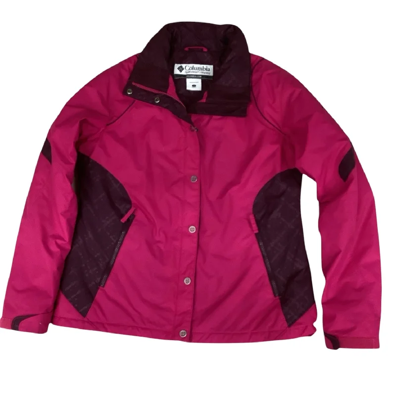 Coat Other By Columbia In Pink, Size: L Down Puffer Quilted