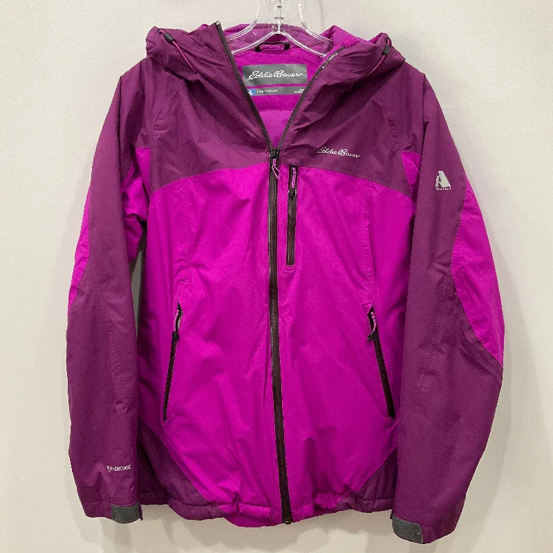 Coat Other By Eddie Bauer In Purple, Size: S empire Basque Peplum