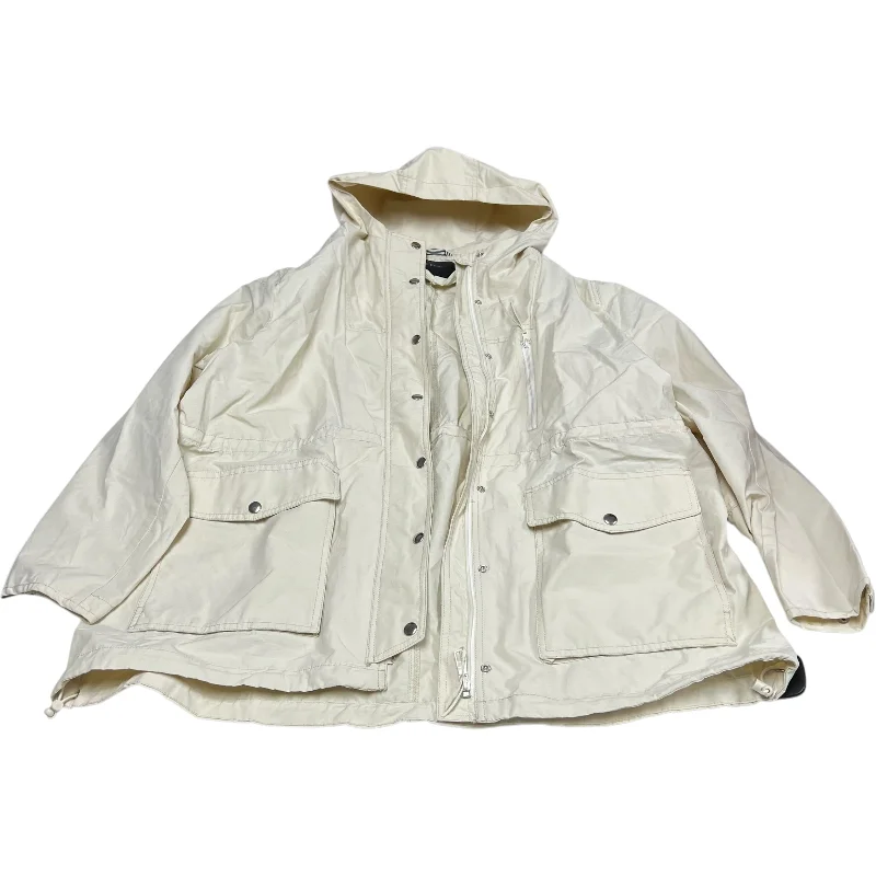 Coat Other By J. Crew In Cream, Size: Xl Raincoat Turtleneck Coat Wrap Coat