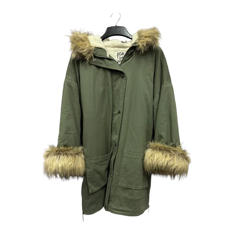 Coat Other By Peace Love World In Green, Size:L Nylon Polyester Spandex