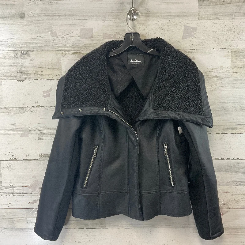Coat Other By Sam Edelman In Black, Size: L Peter Pan Collar Cowl Neck Turtleneck