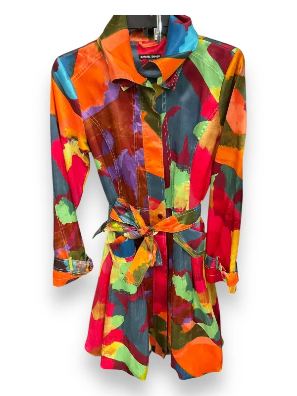 Coat Other By Samuel Dong In Multi-colored, Size: Xxs Faux Fur Real Fur Shearling