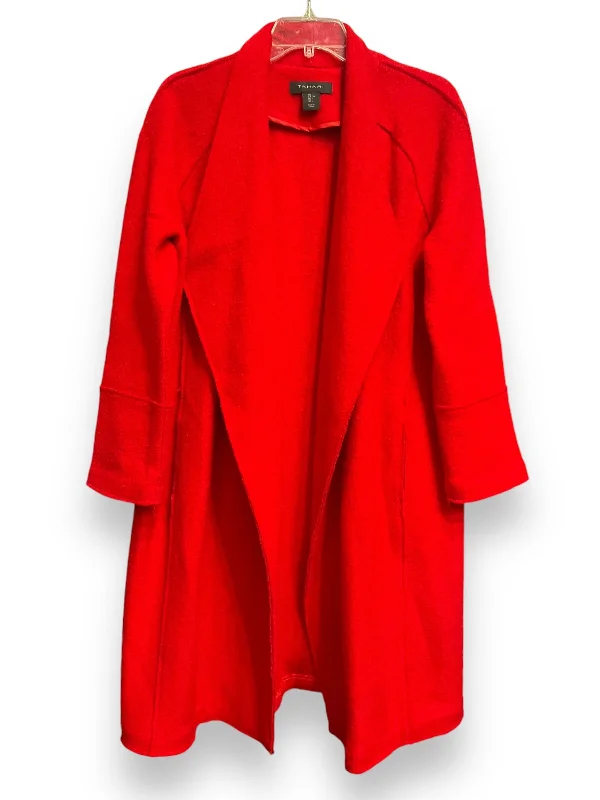 Coat Other By Tahari By Arthur Levine In Red, Size: L Collared Crew Neck Turtle Neck Coat Other By Tahari By Arthur Levine In Red, Size: L Collared Crew Neck Turtle Neck