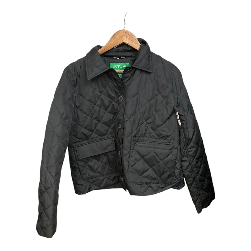 Coat Puffer & Quilted By J. Crew In Black, Size: M Chenille Brocade Lace