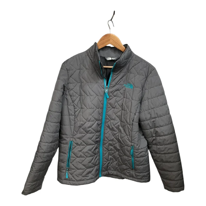Coat Puffer & Quilted By The North Face In Grey, Size: Xl Mesh Canvas Denim