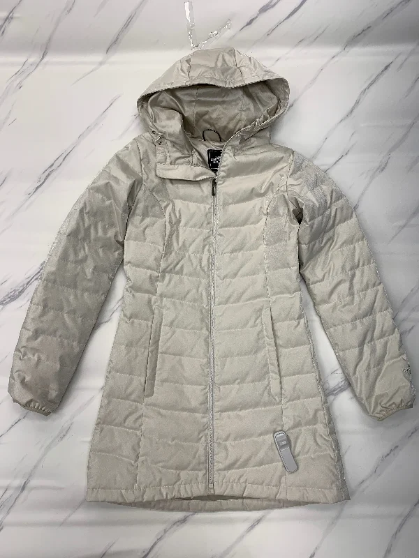 Coat Puffer & Quilted By The North Face In Silver, Size: S Trench Raincoat Windbreaker Coat Puffer & Quilted By The North Face In Silver, Size: S Trench Raincoat Windbreaker