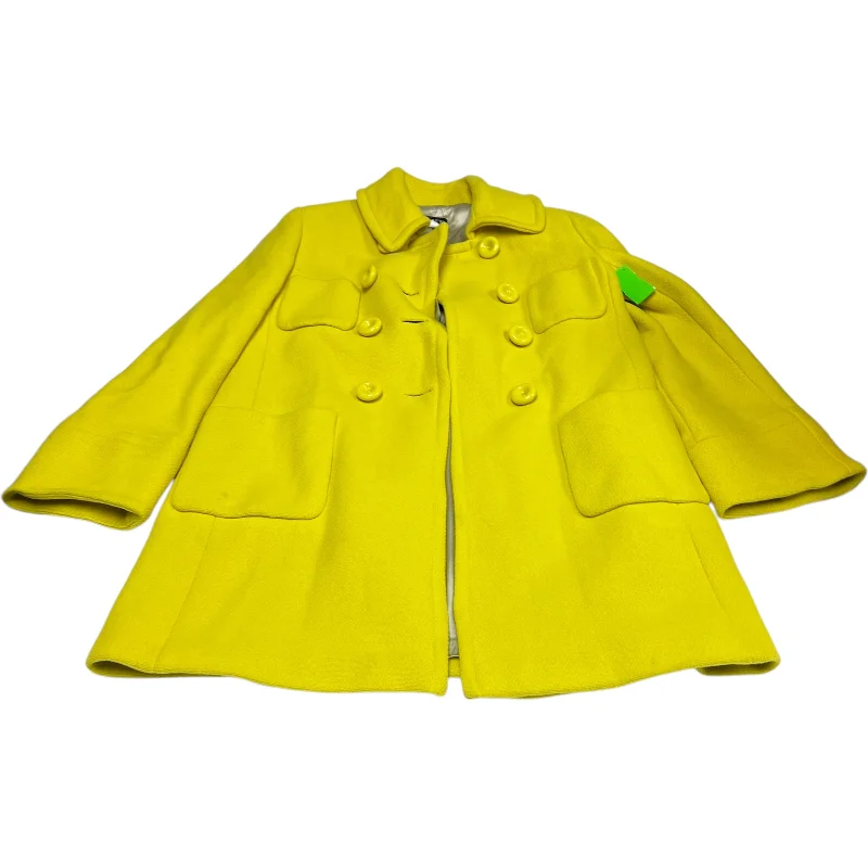 Coat Trench Coat By J. Crew In Yellow, Size: 8 Suede Jacket Faux Fur Jacket Puffer Jacket Coat Trench Coat By J. Crew In Yellow, Size: 8 Suede Jacket Faux Fur Jacket Puffer Jacket