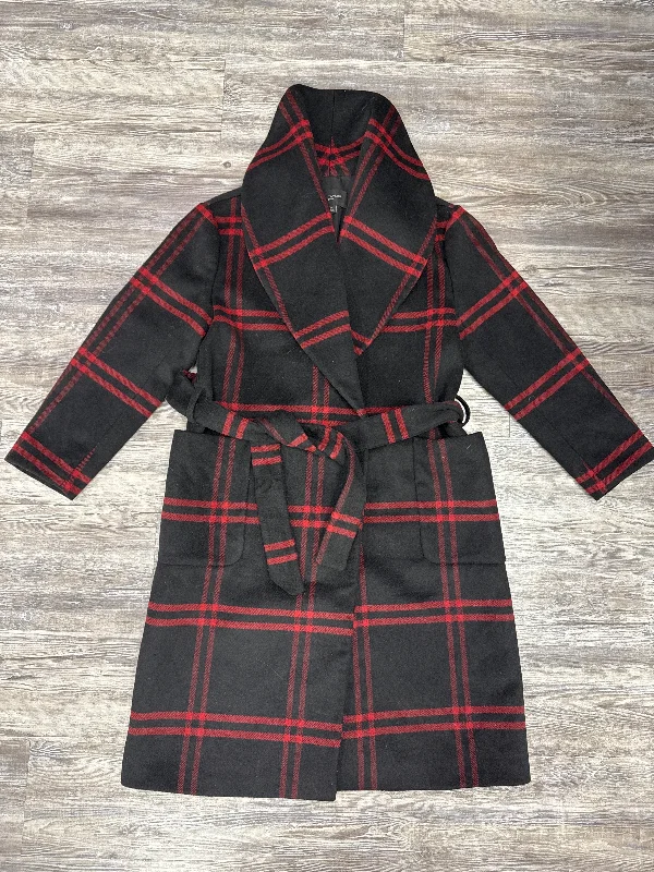 Coat Wool By Ann Taylor In Black & Red, Size: Mp Three-Quarter Sleeve Elbow Sleeve Wrist Sleeve Coat Wool By Ann Taylor In Black & Red, Size: Mp Three-Quarter Sleeve Elbow Sleeve Wrist Sleeve