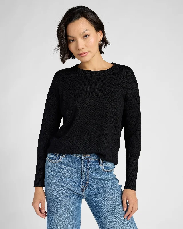 Comfy Side Slit Pullover Set Sleeve Pullover