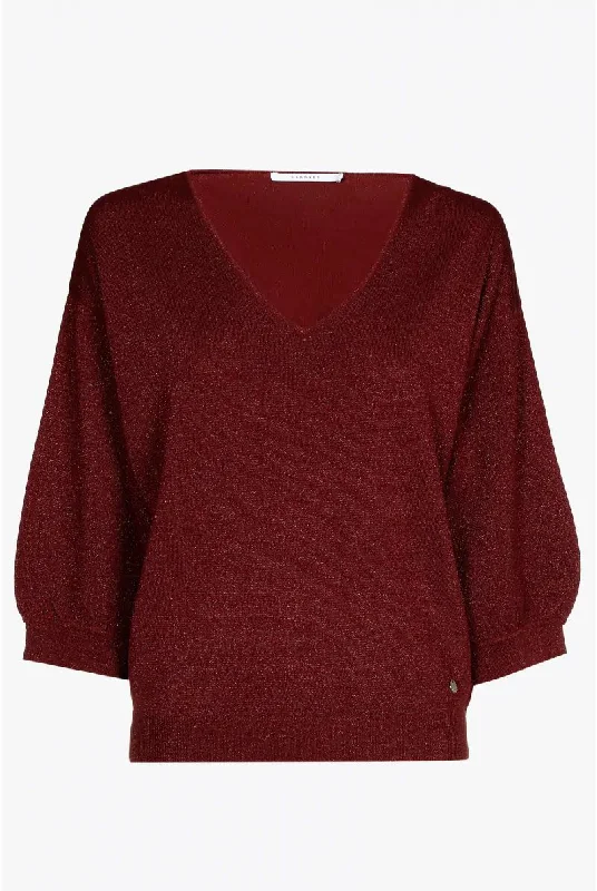 Pullover Deep Neck Pullover