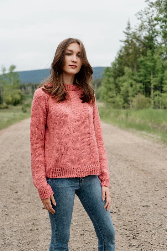 Ethel Crewneck Pullover Tight Sleeve Top