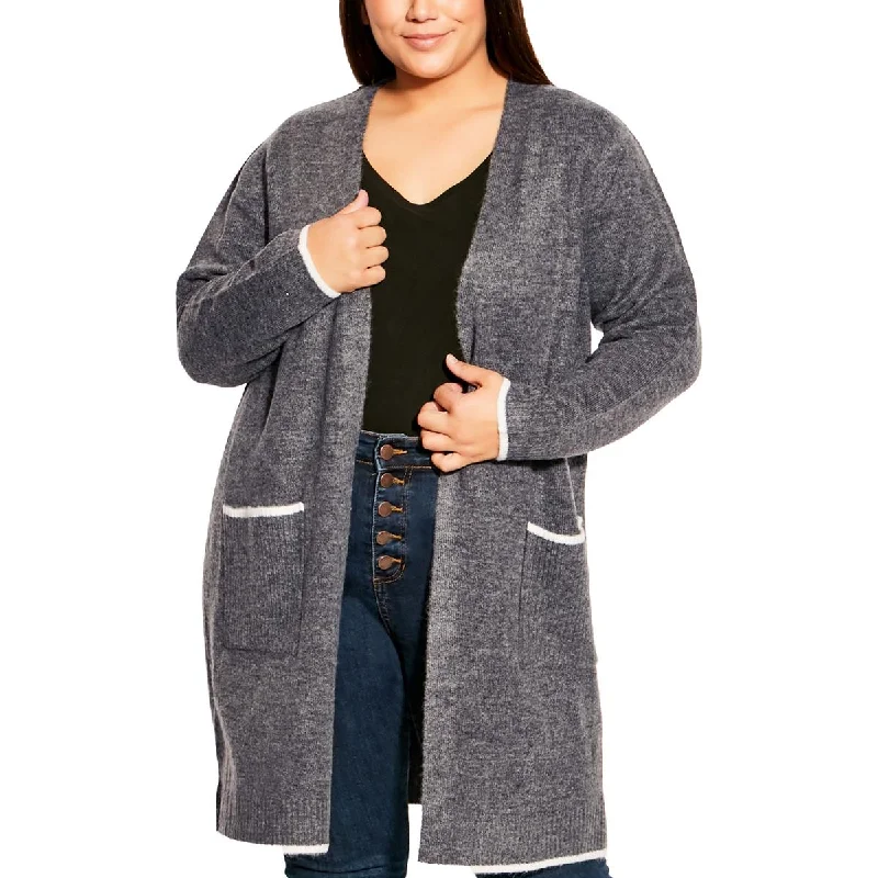 Evans Womens Plus Open Front Ribbed Trim Cardigan Sweater Mesh Fabric Canvas Fabric Denim Fabric Evans Womens Plus Open Front Ribbed Trim Cardigan Sweater Mesh Fabric Canvas Fabric Denim Fabric