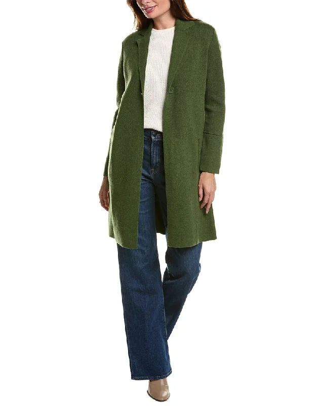 Forte Cashmere Double Knit Notch Collar Wool & Cashmere-Blend Cardigan Boxy Cardigan Fitted Cardigan A-Line Forte Cashmere Double Knit Notch Collar Wool & Cashmere-Blend Cardigan Boxy Cardigan Fitted Cardigan A-Line