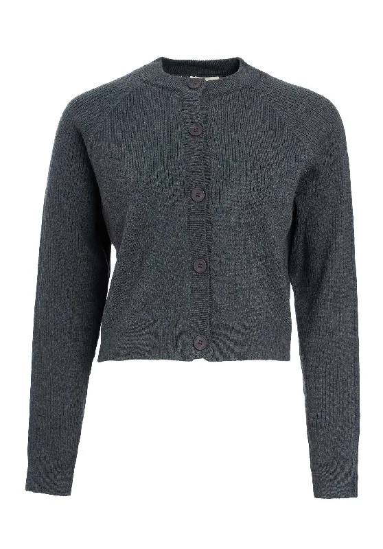 Cardigan Gilet Timeo Granit Collared Crew Neck Turtle Neck