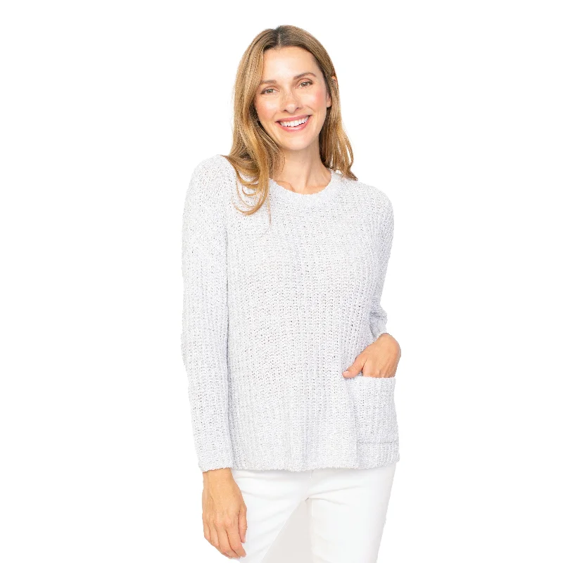 Habitat Fisherman Rib Pocket Pullover in Smoke - 81580-SMK Bolero Style Sweater