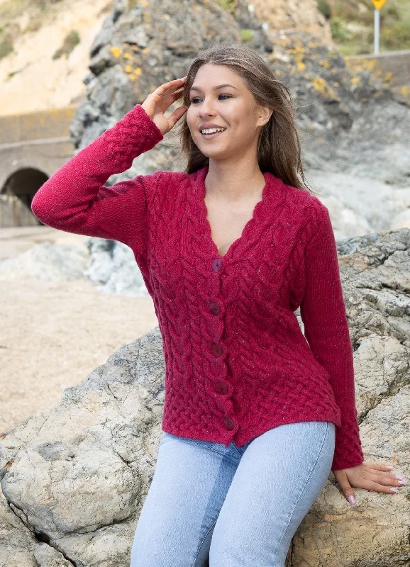 IrelandsEye Women's Horseshoe Aran Cardigan | Bramble Berry Nylon Fabric Polyester Fabric Spandex Fabric IrelandsEye Women's Horseshoe Aran Cardigan | Bramble Berry Nylon Fabric Polyester Fabric Spandex Fabric