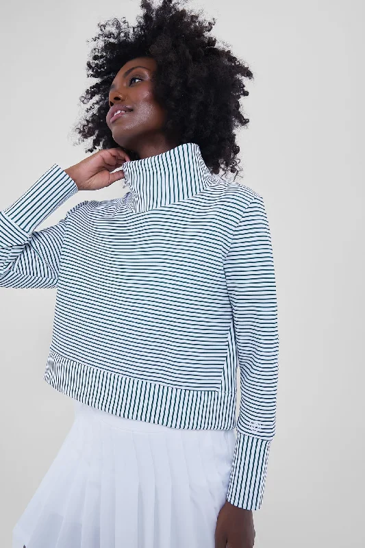 Ivy Stripe Everyother Day Pullover Square Neck Pullover