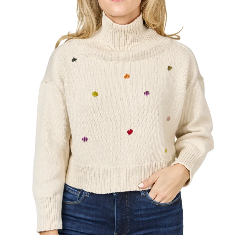 Julietta Pullover in Cream Port Neck Pullover