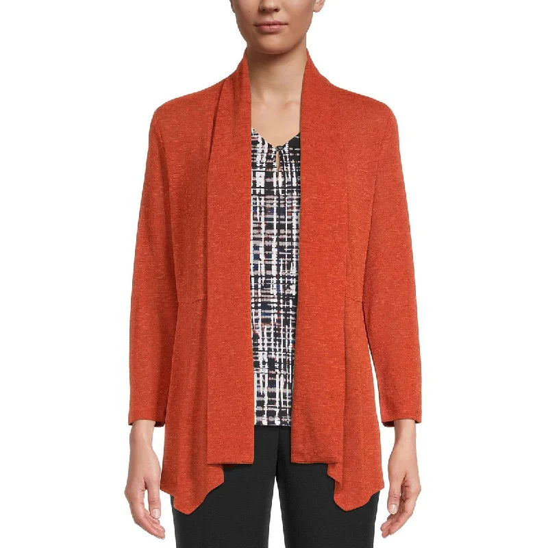 Kasper Womens Pointelle Open front Cardigan Sweater Mesh Fabric Canvas Fabric Denim Fabric Kasper Womens Pointelle Open front Cardigan Sweater Mesh Fabric Canvas Fabric Denim Fabric