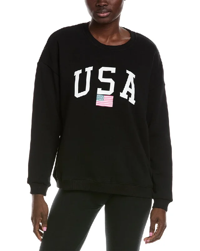 Lyra & Co USA Pullover Keyhole Neck Pullover