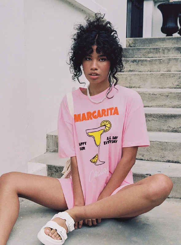 Margarita Shirt Dress Pink Tunics Trendy modern