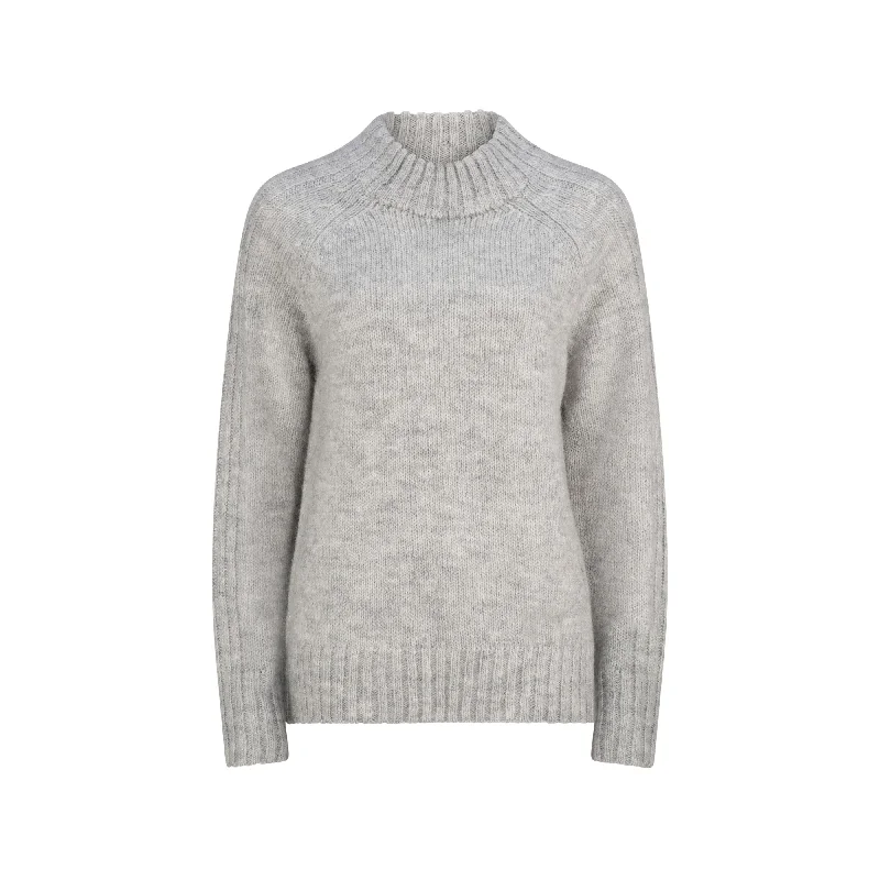 Maxted Ollie Pullover - Silver Birch Ruffled Neck Pullover