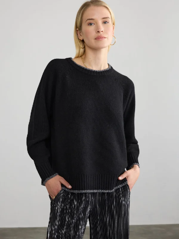 MENDOCINO PULLOVER Faux Fur Trim