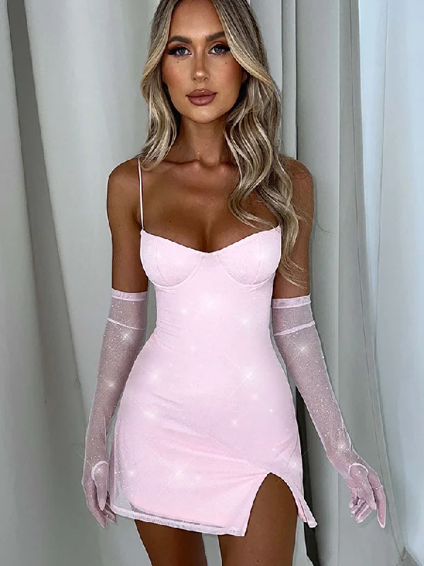 Sparkle Sexy Mini Dress Women New Spaghetti Strap With Sleeve Backless Sleeveless Glitter Club Party Sexy Dress Vestido Tunics Versatile functional Sparkle Sexy Mini Dress Women New Spaghetti Strap With Sleeve Backless Sleeveless Glitter Club Party Sexy Dress Vestido Tunics Versatile functional