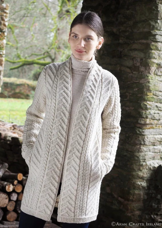 Aran Crafts Bandon Coat | Natural Bomber Jacket Denim Jacket Leather Jacket