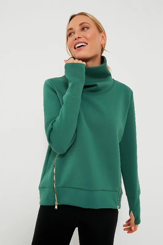 Olive Everyday Pullover Deep Neck Pullover