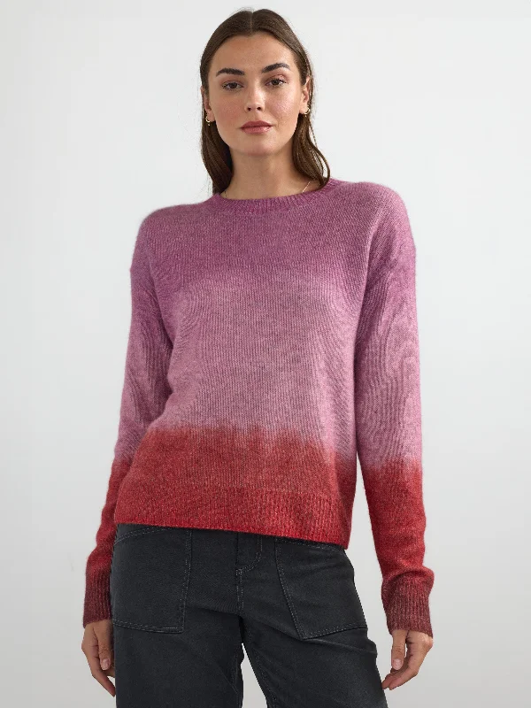 PAINTED STRIPE PULLOVER Cable Knit Chunky
