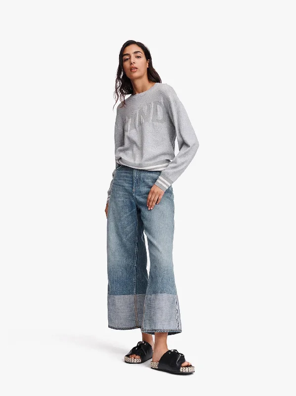 Reflective Pullover Shawl Collar Sweater