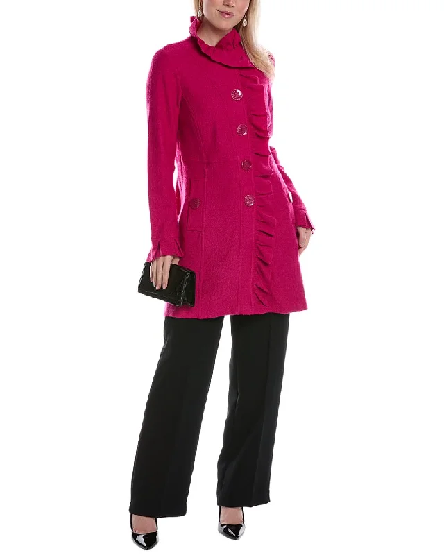 Renuar Wool-Blend Coat Blouse Shirt Tunic