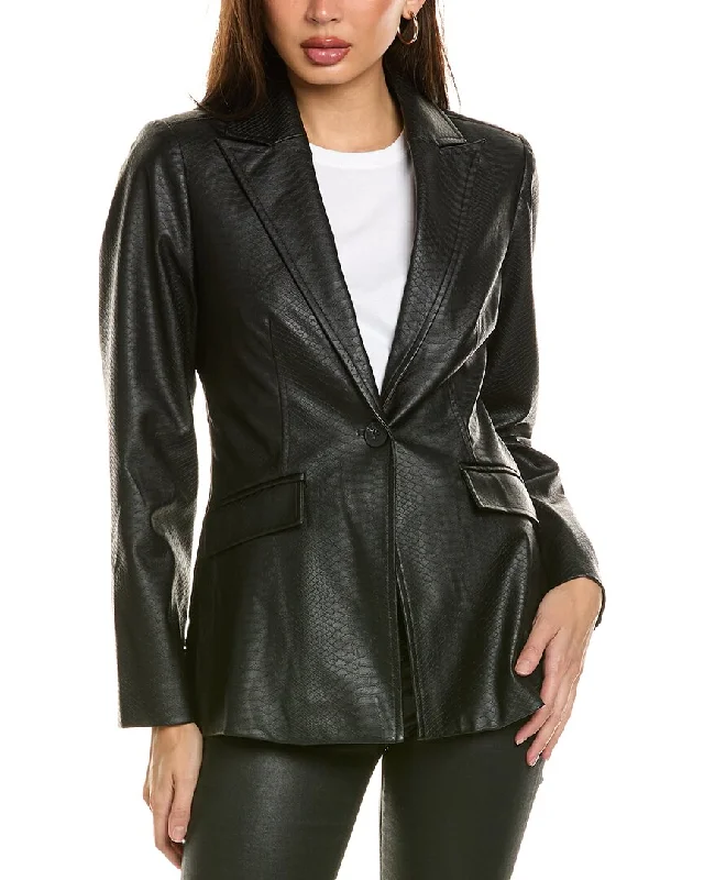 Requirements Snake-Embossed Blazer Women's Vintage Suit
