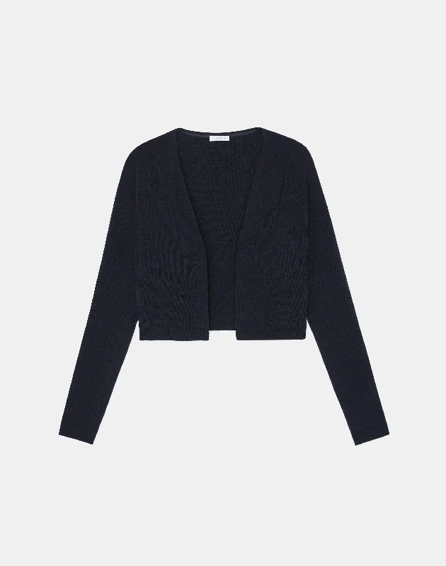 Responsible Fine Gauge Merino Open-Front Cropped Cardigan Lightweight Heavyweight Midweight Responsible Fine Gauge Merino Open-Front Cropped Cardigan Lightweight Heavyweight Midweight