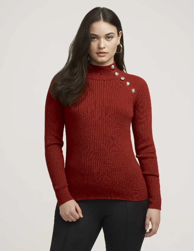 Ribbed Raglan Pullover- Sale Blouson Sleeve Pullover