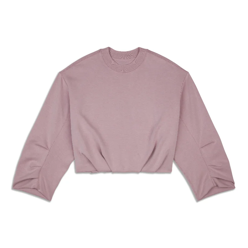 Softstreme Voluminous-Sleeve Pullover - Resale Besom Neck Pullover