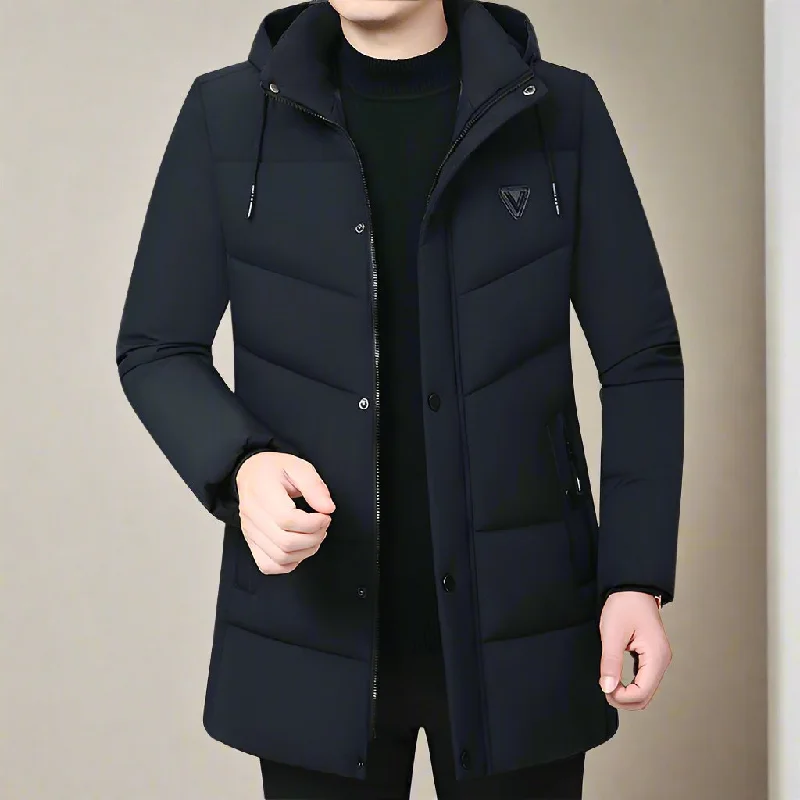Thickened Winter Coats For Men - Warm Wool Lined, V-Neck Design, Comfort Fit XL-5XL Parka Down Jacket Wool Coat Thickened Winter Coats For Men - Warm Wool Lined, V-Neck Design, Comfort Fit XL-5XL Parka Down Jacket Wool Coat