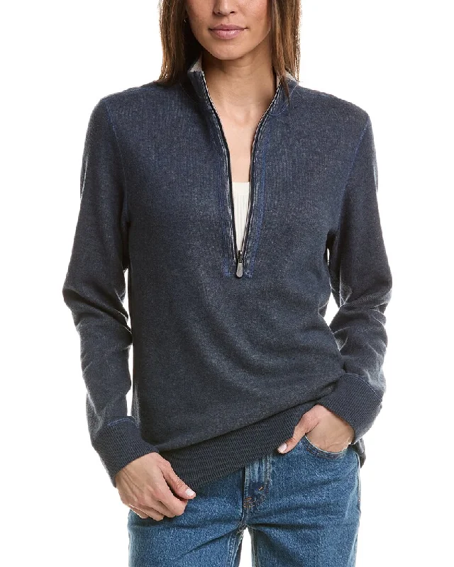 Tommy Bahama Flipside 1/2-Zip Pullover Ribbed Crew Neck