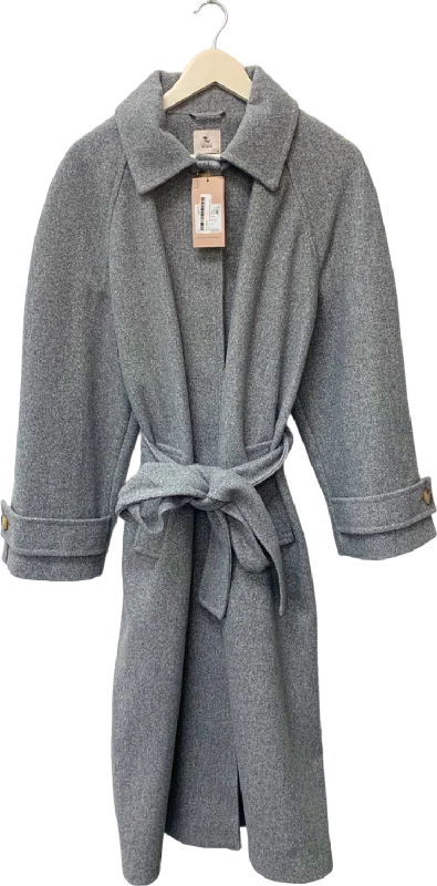 Tu Grey Belted Coat UK 18 Down Puffer Quilted