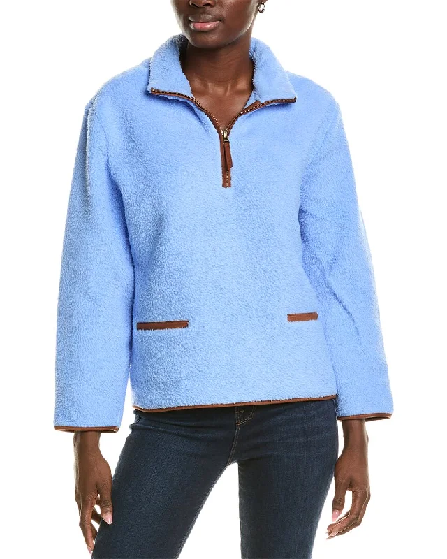tyler böe Piper Fleece 1/2-Zip Pullover Crew Neck Wool