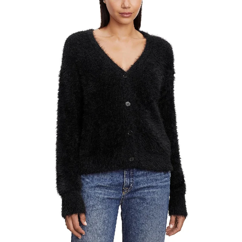 VELVET BY GRAHAM & SPENCER Womens V-Neck Long Sleeves Cardigan Sweater Slim Fit Regular Fit Oversized VELVET BY GRAHAM & SPENCER Womens V-Neck Long Sleeves Cardigan Sweater Slim Fit Regular Fit Oversized