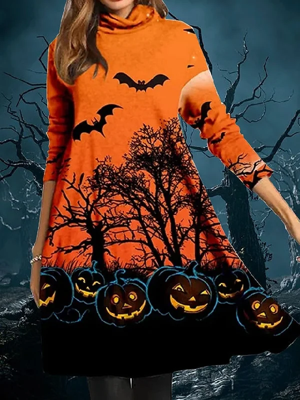 Women's Casual Dress Swing Dress Print Dress Animal Tree Print Cowl Neck Mini Dress Active Fashion Outdoor Daily Long Sleeve Regular Fit Orange Fall Winter S M L XL XXL Tunics Occasion special Women's Casual Dress Swing Dress Print Dress Animal Tree Print Cowl Neck Mini Dress Active Fashion Outdoor Daily Long Sleeve Regular Fit Orange Fall Winter S M L XL XXL Tunics Occasion special