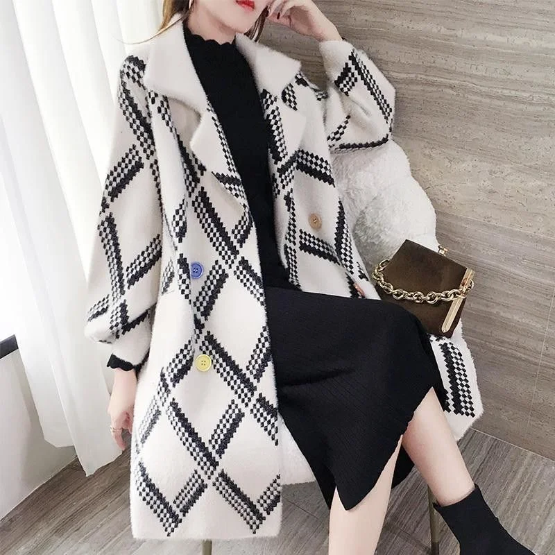 Women's Faux Mink Coat - Mid-Length, Soft Polyester, Available in 4 Colors, Sizes S-3XL Toggle Coat Shawl Collar Coat Notch Collar Coat Women's Faux Mink Coat - Mid-Length, Soft Polyester, Available in 4 Colors, Sizes S-3XL Toggle Coat Shawl Collar Coat Notch Collar Coat