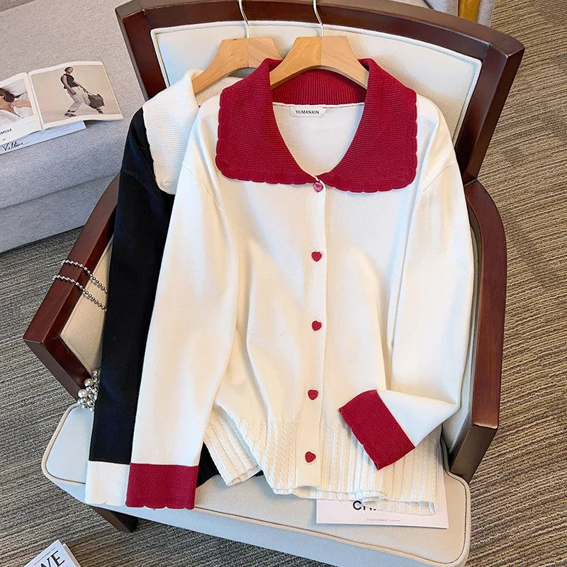 Women's Heart 5-9XL Fashion Designer Cardigans Knitted Jerseys (Plus Size) Fleece Cardigan Nylon Polyester Women's Heart 5-9XL Fashion Designer Cardigans Knitted Jerseys (Plus Size) Fleece Cardigan Nylon Polyester