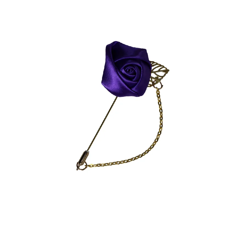 Womens Purple Rose With Gold Leaf Flower Suit Blazer Jacket Lapel Pin Women's Short Blazer Womens Purple Rose With Gold Leaf Flower Suit Blazer Jacket Lapel Pin Women's Short Blazer