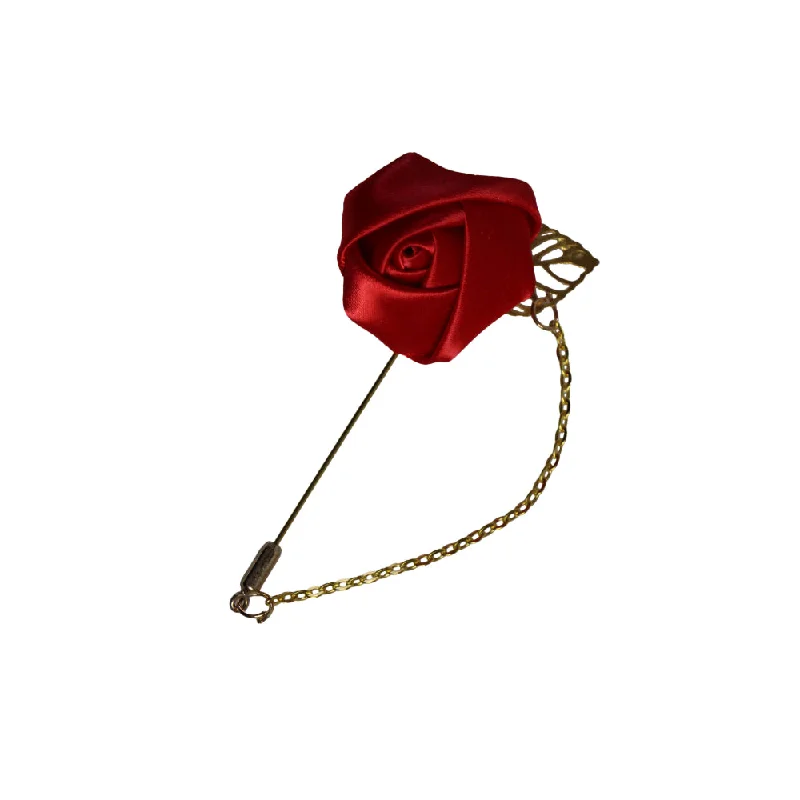 Womens Red Rose With Gold Leaf Flower Suit Blazer Jacket Lapel Pin Winter Women's Blazer Womens Red Rose With Gold Leaf Flower Suit Blazer Jacket Lapel Pin Winter Women's Blazer