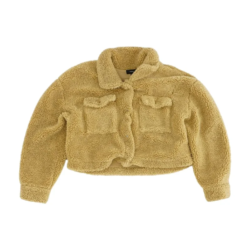 Beige Solid Lightweight Coat Cape Coat Herringbone Coat Tweed Coat